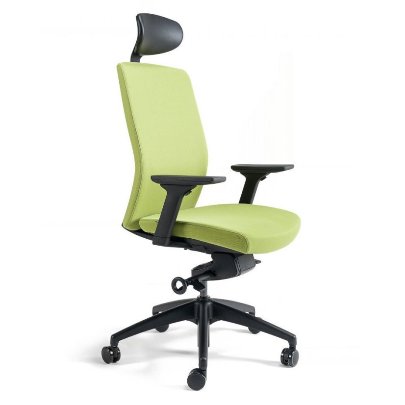 Kancelárska ergonomická stolička BESTUHL J2 SP — viac farieb, s podhlavníkom - Čalúnenie J2 SP: Modrá 214