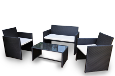 Zahradní set MAGNI — umělý ratan, antracit Axin trading