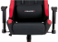 Herná stolička na kolieskach ERACER F02 – čierna/červená