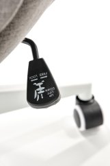 Kancelářská otočná židle FALCAO — látka, šedá Halmar