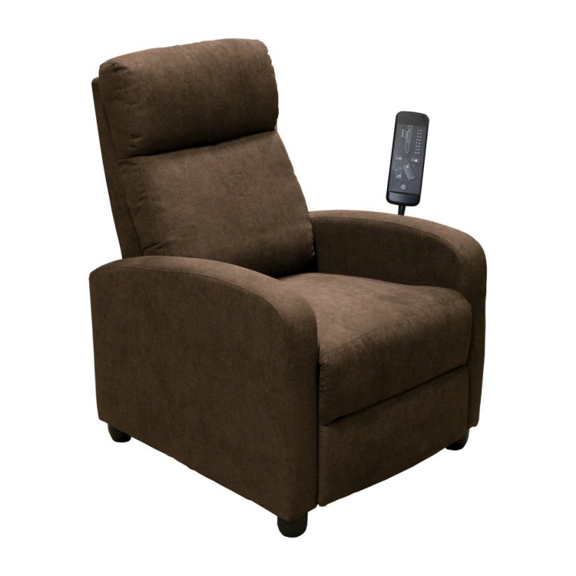 Masážní polohovatelné křeslo DELUXE – látka, více barev IDEA nábytek