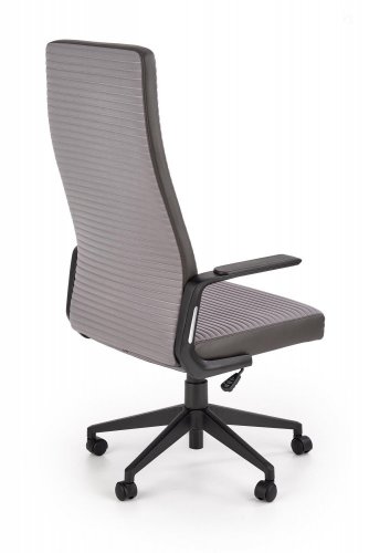 Kancelářská otočná židle AREZZO — látka, šedá