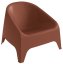 MATERA plastové křeslo - terracotta