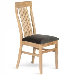 Jídelní dřevěná židle TAKUNA — masiv dub, látka, více barev