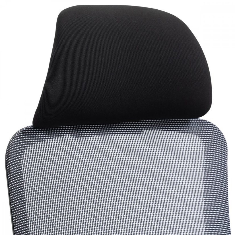 Kancelářská ergonomická židle NAVIA — látka, černá