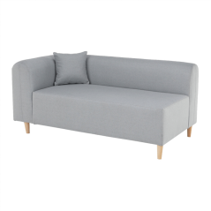 Rohová pohovka BROKEN – látka, šedá, levá Kondela