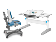 Dětský set MyChamp UNIQ - modrý, set židle + stůl Mayer