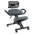 Ergonomická kľačka RUFUS – sivá látka