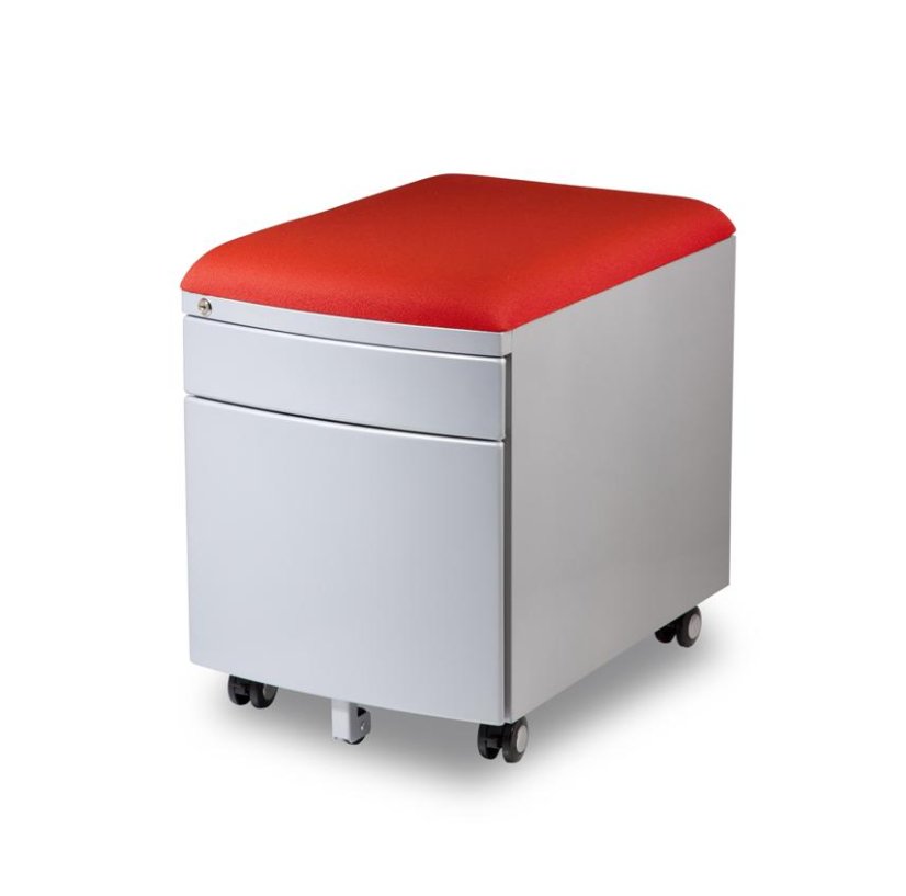 Pojazdný kontajner Mayer 32P8 30 461 — strieborný, červený aquaclean