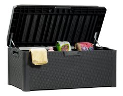 SANTORINI PLUS zahradní plastový úložný box 550 L - grafit