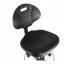 Dílenská pracovní židle WORKER – černá, nosnost 130 kg