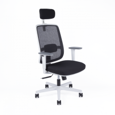Kancelářská ergonomická židle CANTO W — černá / bílá