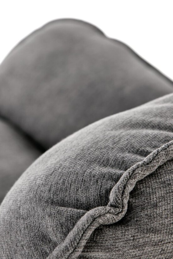 Relaxační křeslo VOLKER — tmavě šedá / černá Halmar