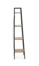 Úzký regál NARVIK - dub sonoma, černá Halmar