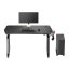 Herní stůl UTRADESK BOOSTER - 136 cm, podsvícený, černý