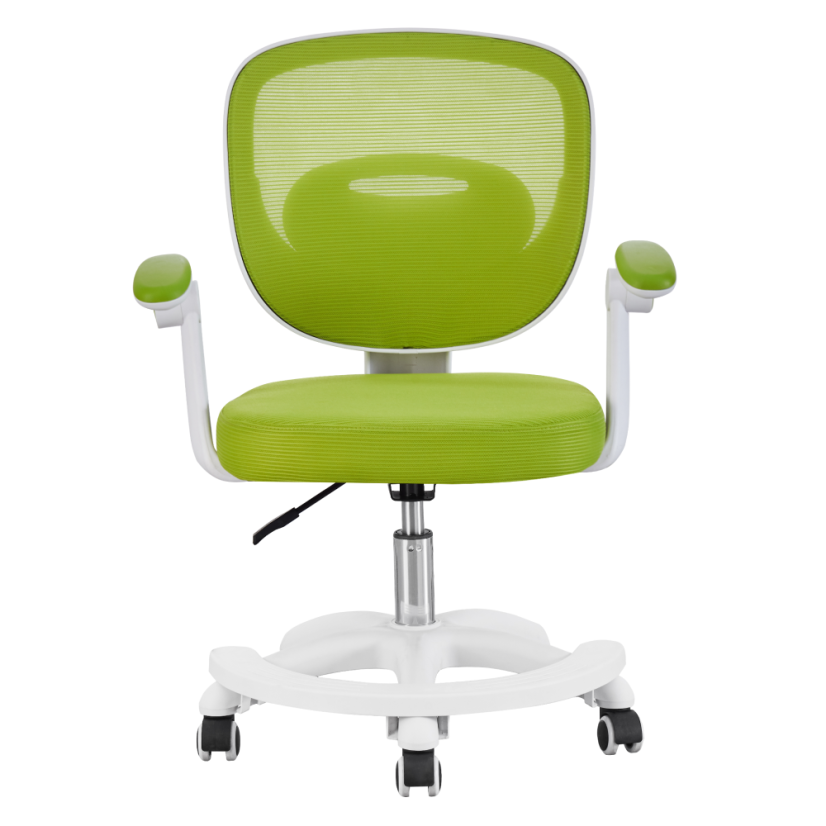 Štýlová otočná stolička TRIXI TYP 2 – zelená/biela, nastaviteľná