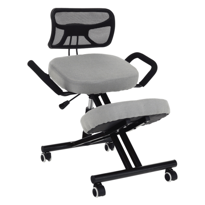 Ergonomická kľakačka RUFUS – Čierna, Látkový poťah