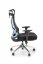 Kancelárska ergonomická stolička GILBERTO — kov, látka, sieť, čierna
