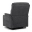 Relaxační křeslo s elektrickým polohováním HOMER - látka, šedá