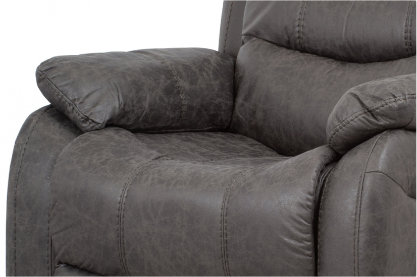 TV polohovatelné křeslo ROGIL - látka, šedá, nosnost 130 kg