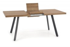 Jídelní rozkládací stůl BERLIN – 140x85x76 (+40), ořech, černá