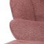 Luxusní relaxační křeslo NUVOLA s taburetem –  vodoodpudivá, sametová, růžová látka Autronic