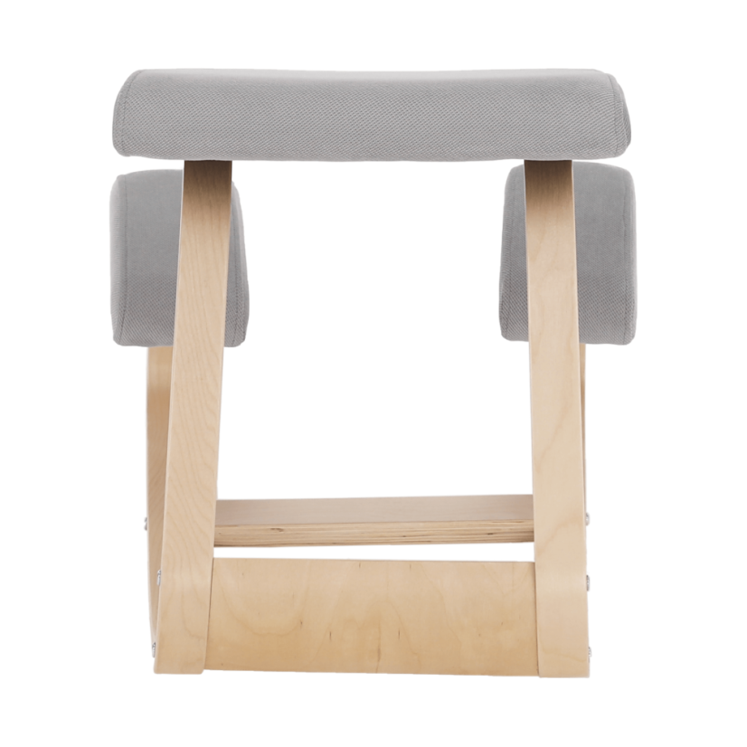 Ergonomická balančná kľačka RENAR – šedohnedá Taupe, brezové drevo