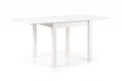 Jídelní rozkládací stůl GRACJAN - 80x80+80, MDF, bílá Halmar