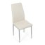 Elegantná jedálenská stolička LENA Autronic s krémovou látkou a sivými nohami