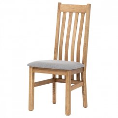 Jídelní židle FLINT — masiv dub, látka, více barev