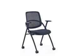 Konferenční skládací židle MEET - plast, látka, více barev