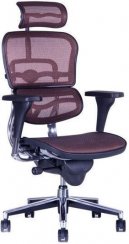 Kancelárska stolička na kolieskach Office Pro SIRIUS – s podrúčkami aj podhlavníkom, nosnosť 130 kg
