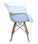Jedálenská stolička DUO – plast, kov/masív buk, viac farieb - Farebné varianty stoličky DUO: Biela