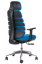 Kancelárska ergonomická stolička SPINE s podhlavníkom — látka, nosnosť 130 kg, viac farieb - Farebné varianty stoličky SPINE: Modrá