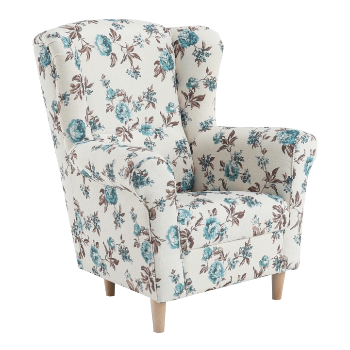 Křeslo ušák CHARLOT — látka, více variant Kondela