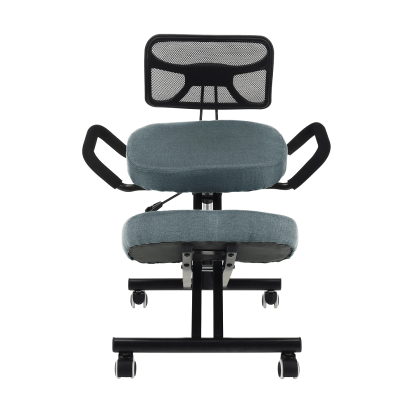 Ergonomická kľačka RUFUS – sivá látka
