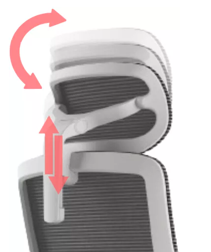 Ergonomická kancelárska stolička WISDOM s opierkou hlavy — sieťovina, sivý plast, nosnosť 120 kg, tmavo sivá Mercury star