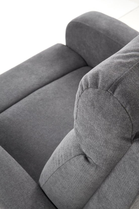 Relaxační polohovací TV křeslo OSLO — látka, šedá Halmar
