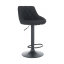 Barová židle TERKAN — ekokůže/kov, více barev - Barová židle TERKAN- více barev: černá
