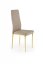 Jídelní židle MINO — ocel, ekokůže, béžová