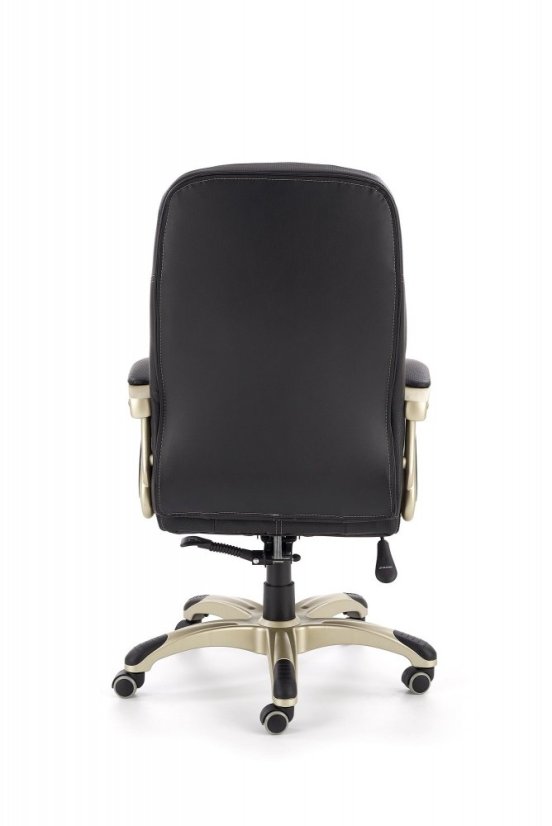 Kancelárske kreslo CARLOS – ekokoža, čierna, nosnosť 130 kg