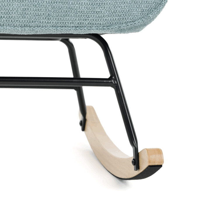 Hojdacie kreslo YAO – modrá, látka, ergonomický dizajn Autronic