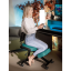 Ergonomická kľačadlo RUFUS – zelená látka