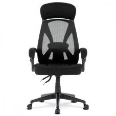 Kancelářská ergonomická židle FOREX – látka, síť, černá Autronic
