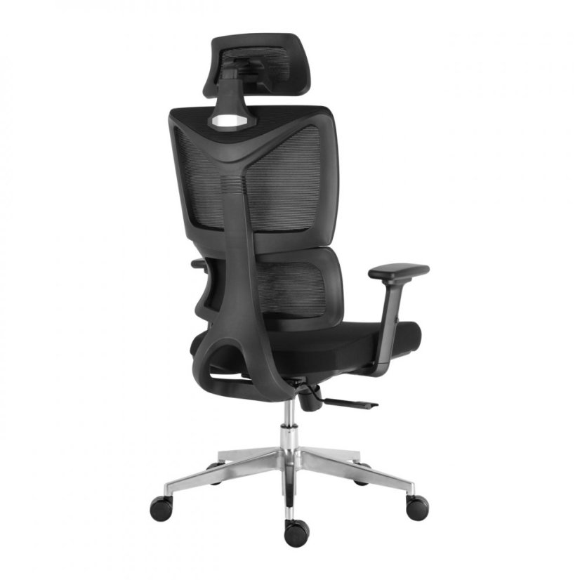 Kancelárska ergonomická stolička NERO XXL — čierna, nosnosť 150 kg