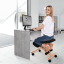 Ergonomická kľakačka GROCO – Čierna/Látka Buk
