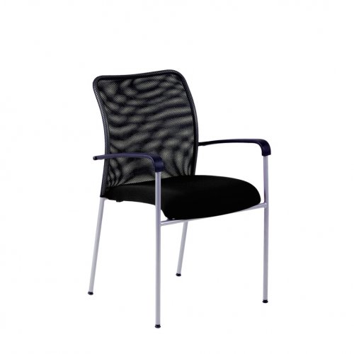 Jednací židle Office Pro TRITON NET – s područkami, více barev - Čalounění  Saturn: NET černá