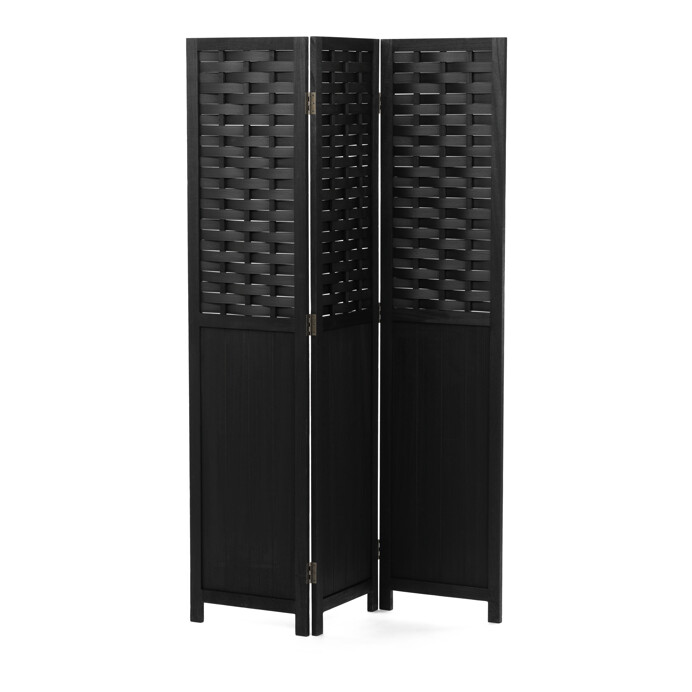 Elegancia v priestore: Čierny drevený paraván LIVARO Autronic