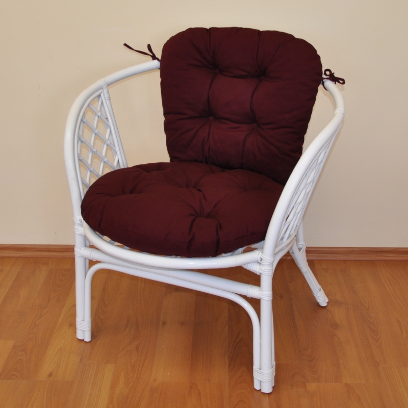 Zahradní křeslo ANTIGUA — ratan, bílá / více barev