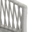 Záhradné kresielko WEAVE – béžový polyratan a kovový rám